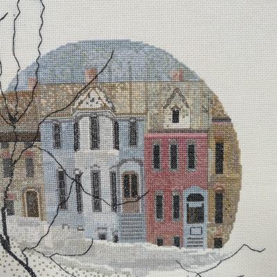 Buckley Moss Framed Cross Stitch