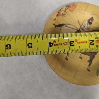 Antique Bamboo Chinese Plates
