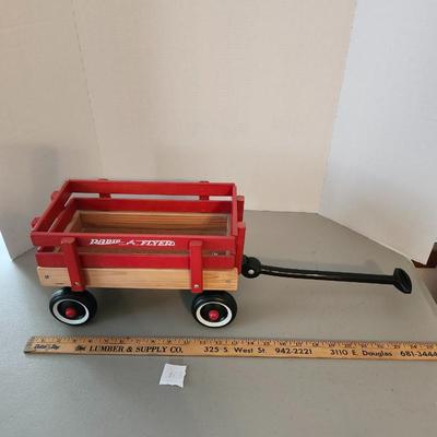 Home Decor, mini Radio Flyer wagon and snow sled