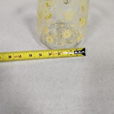 Glass Flower Pitcher