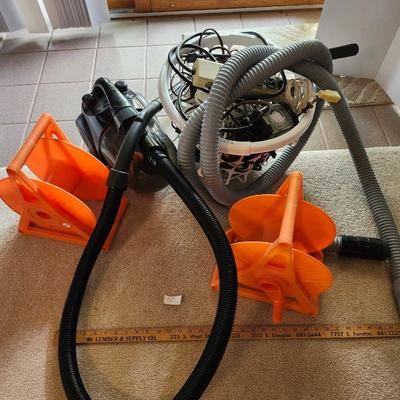Canister Vacuum. Extension Cords with Reels, Power strips and extension cords