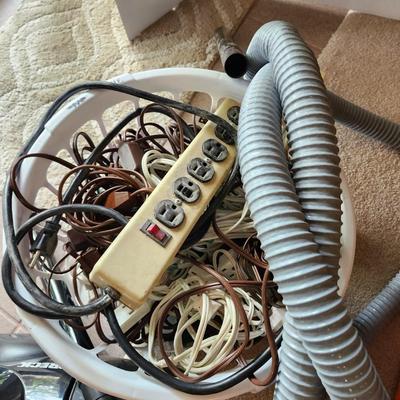 Canister Vacuum. Extension Cords with Reels, Power strips and extension cords