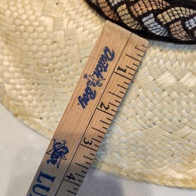 natural colored straw cowboy hat Size 7 1/2, Bailey and resiston