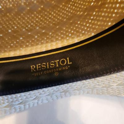 natural colored straw cowboy hat Size 7 1/2, Bailey and resiston