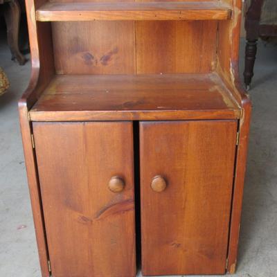 Vintage Child's Size Wood Hutch