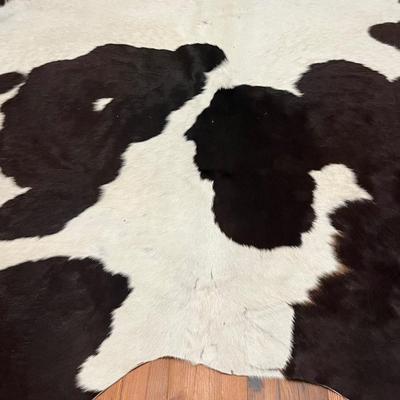 Large Black & White Cowhide Rug