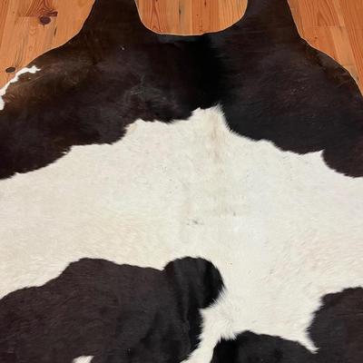 Authentic *Real ~ Large Black & White Cowhide Rug