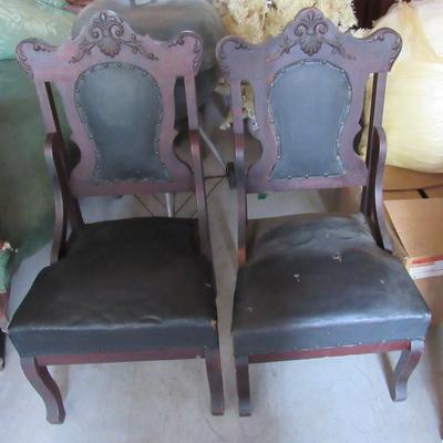 Matching Set of Antique Chairs (Matches Settee In Another Lot)