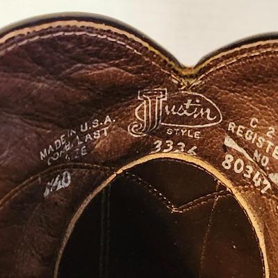 Three Pair of cowboy boots and Boot brush