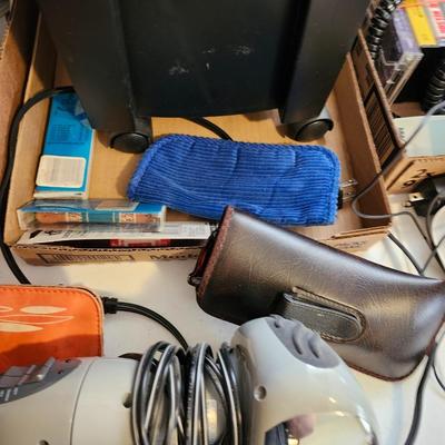 Office supplies, Including paper shredder, monitor, massage,r handgun case