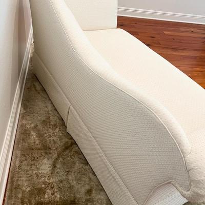 COX MFG ~ Cream Upholstered Chaise