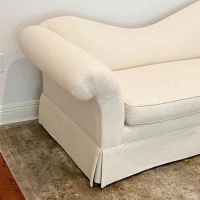 COX MFG ~ Cream Upholstered Chaise