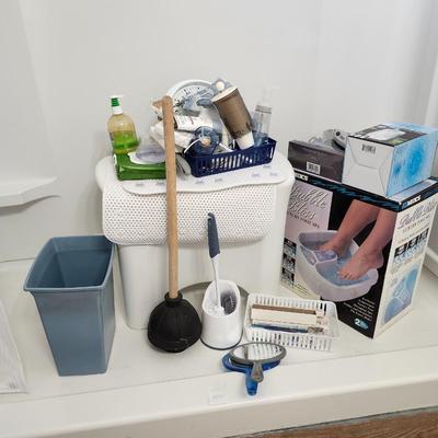 Bathroom Accessories including Shower chair, foot spa