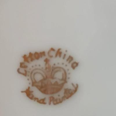 Chine china teacup and creamer and sugar, Letton Chine teacup, Royal Albert Bone china