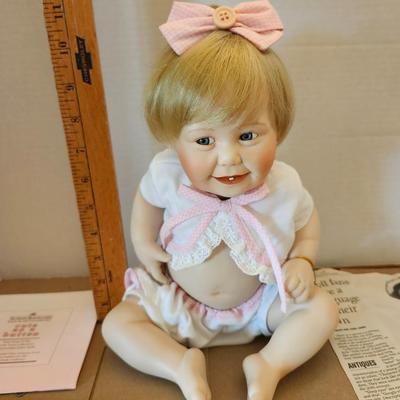 The Ashton-Drake Galleries, all porcelain doll :cute as a button"