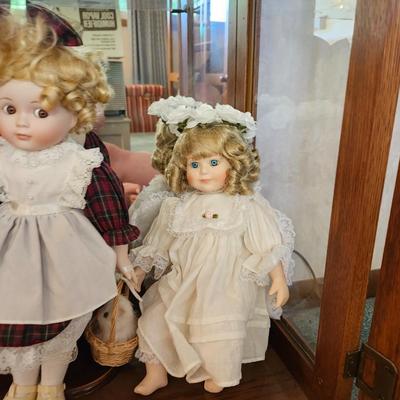 Four Vintage Porcelain head, legs and arms doll