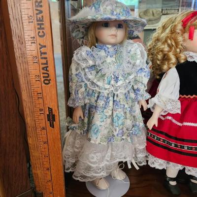 Four Vintage Porcelain head, legs and arms doll