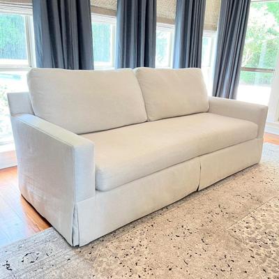 TEMPLE FURNITURE ~ Linen Tailored Slipcover Style Sofa ~*Read Details