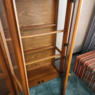 60 by 50 by 15 Solid Wood Four door bookcase, hutch