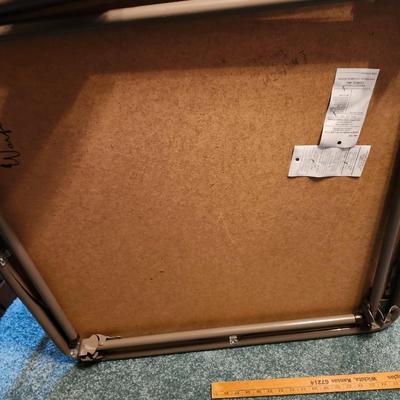 Four Cosco Folding Chairs and folding card table
