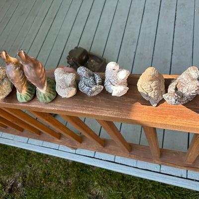Outdoor decorations cement decorative birds
