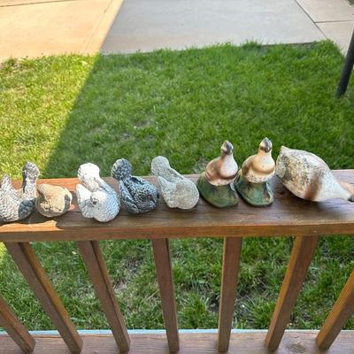 Outdoor decorations cement decorative birds