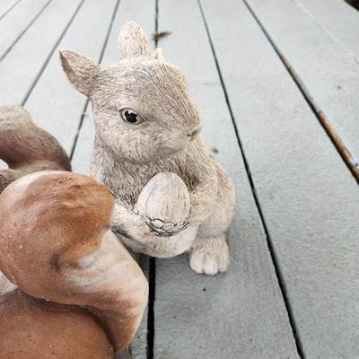 Outdoor decorations cement decorative 4 squirrels