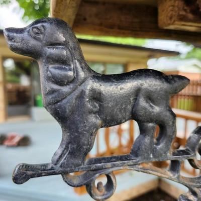Cast Iron Rustic Vintage Western Puppy Dog Door Wall Dinner Yard Farm Bell Decor