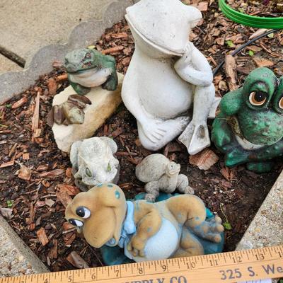 Outdoor decorations cement decorative Frogs and Turtle
