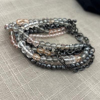 Crystal beaded chain like bracelet