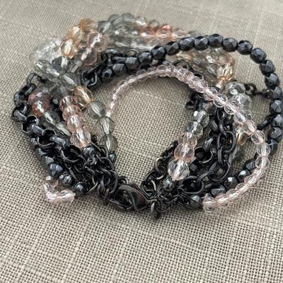 Crystal beaded chain like bracelet