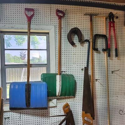 tool. shovel, saw, gardening