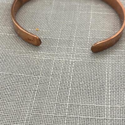 Bronze toned cuff Native American bracelet