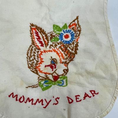 Hand-Stitched Baby Deer Dear Bib