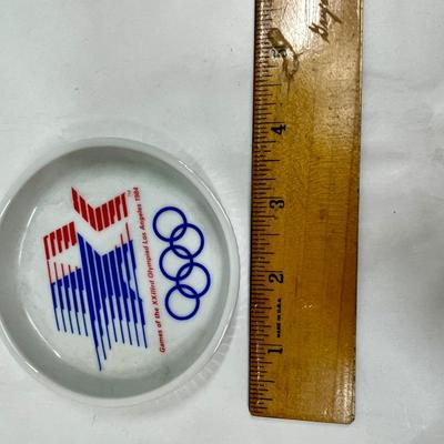 Olympic Ceramic Coaster or Trinket Dish 1984