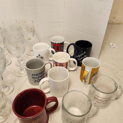 Glassware, stem and mugs
