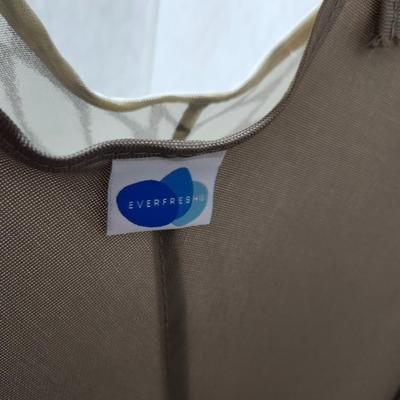 Two Cloth laundry baskets and seat cushions