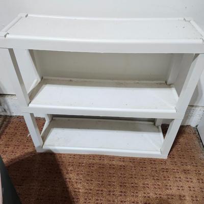 Miscellaneous house hold lot, with white shelf,