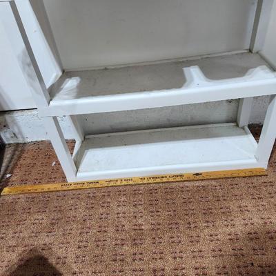 Miscellaneous house hold lot, with white shelf,