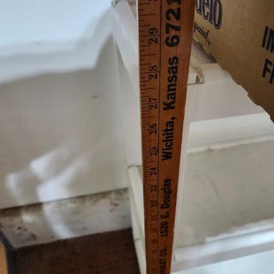 Miscellaneous house hold lot, with white shelf,