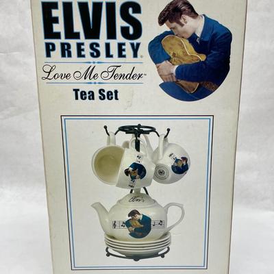 Elvis Presley Love Me Tender Tea Set NIB
