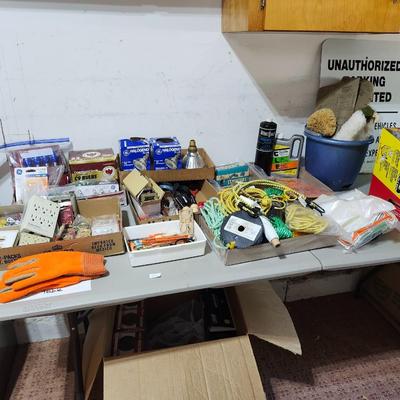 Home Improvement lot including light bulbs