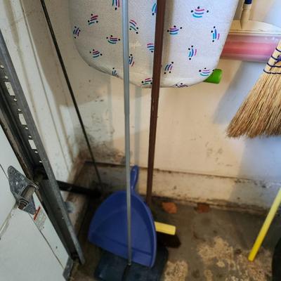 Household lot, trash can, iron and ironing board cleaning supplies