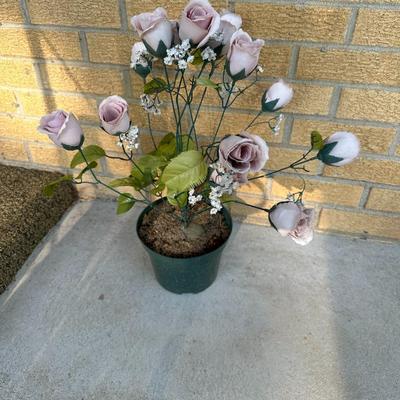 Outdoor household decor lot, fake plant and rugs