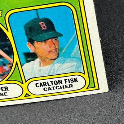 LOT 1: 1972 Topps Baseball Card - Red Sox Rookies Carlton Fisk
