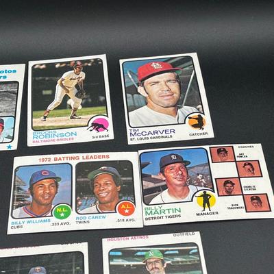 LOT 35: 1973 Topps Baseball Cards - Nolan Ryan, Steve Carlton, Brooks Robinson and More