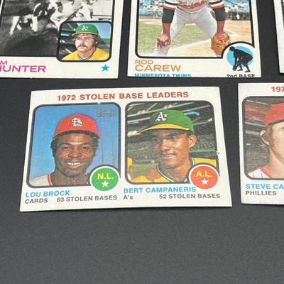 LOT 35: 1973 Topps Baseball Cards - Nolan Ryan, Steve Carlton, Brooks Robinson and More
