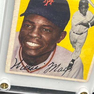 LOT 47: 1954 Topps Willie Mays Baseball Card