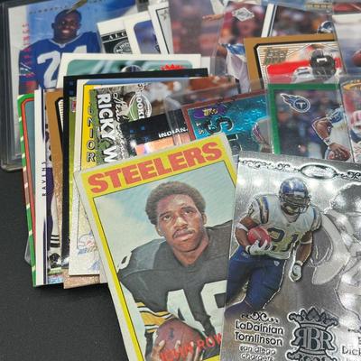 LOT 48: Mixed Lot of NFL Football Cards - Warren Moon, Steve McNair, LaDanian Tomlinson and More