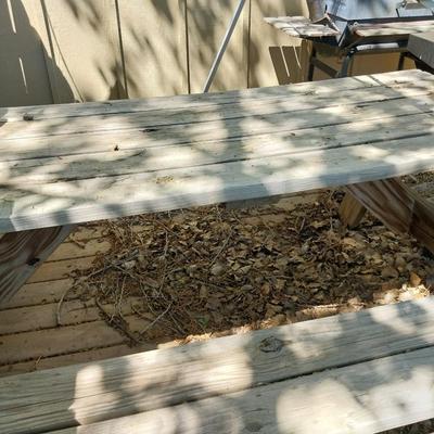 PICNIC TABLE WITH BENCHES